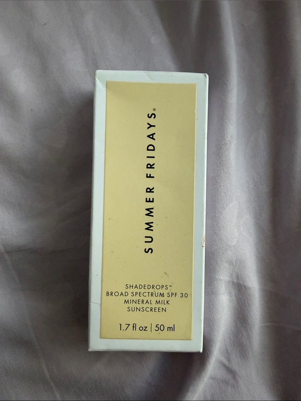 Summer Fridays Mineral Milk Sunscreen - Yellow & White Packaging
